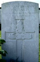 The grave of Great War casualty Frederick Alfred Gale at Bac-Du-Sud British Cemetery, Bauilleuval