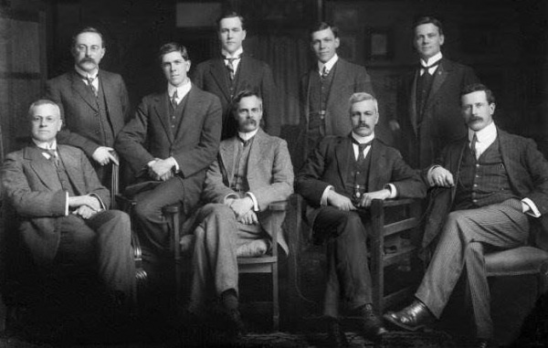 James Henry Pope with his sons and sons-in-law