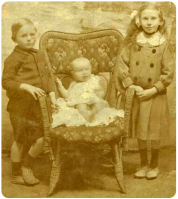 Kathleen Vicars (1906- ), Leonard Sydney (1908- ) and Florence Alice Gray (1912-1990), born in St Martin, the children of Sidney George Gray and Alice, nee Le Riche