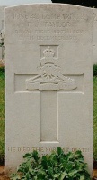 The grave of Great War casualty Frederick James Taylor at Grove Town Cemetery, Meaulte, near Albert